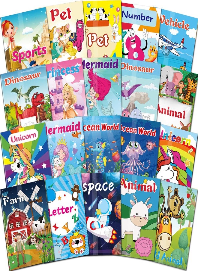 Kalysky 20Pack Coloring Books for Kids Ages 4-8 (5.1 x 7 inch),Mini Coloring Books for Kids Party Favors,Bulk Coloring Book for Toddlers Ages 2-4 - Image 1